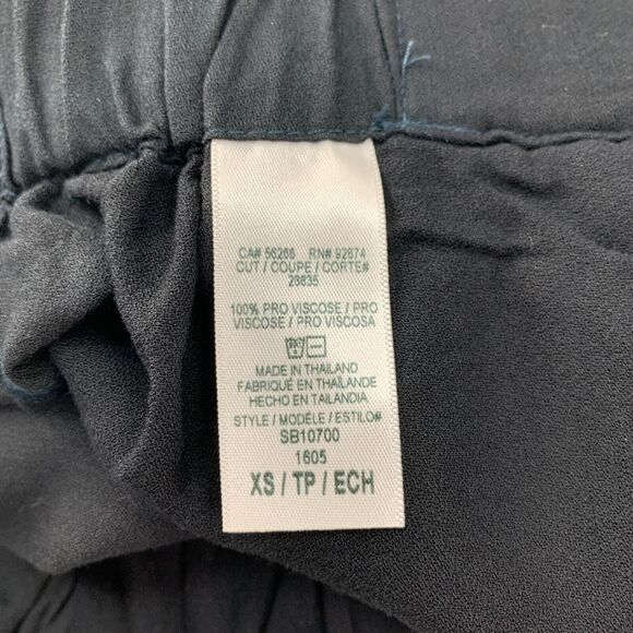 Splendid Cross Hatch Paperbag Shorts Womens XS Extra Small Black Fray Hem Pocket - Picture 9 of 12